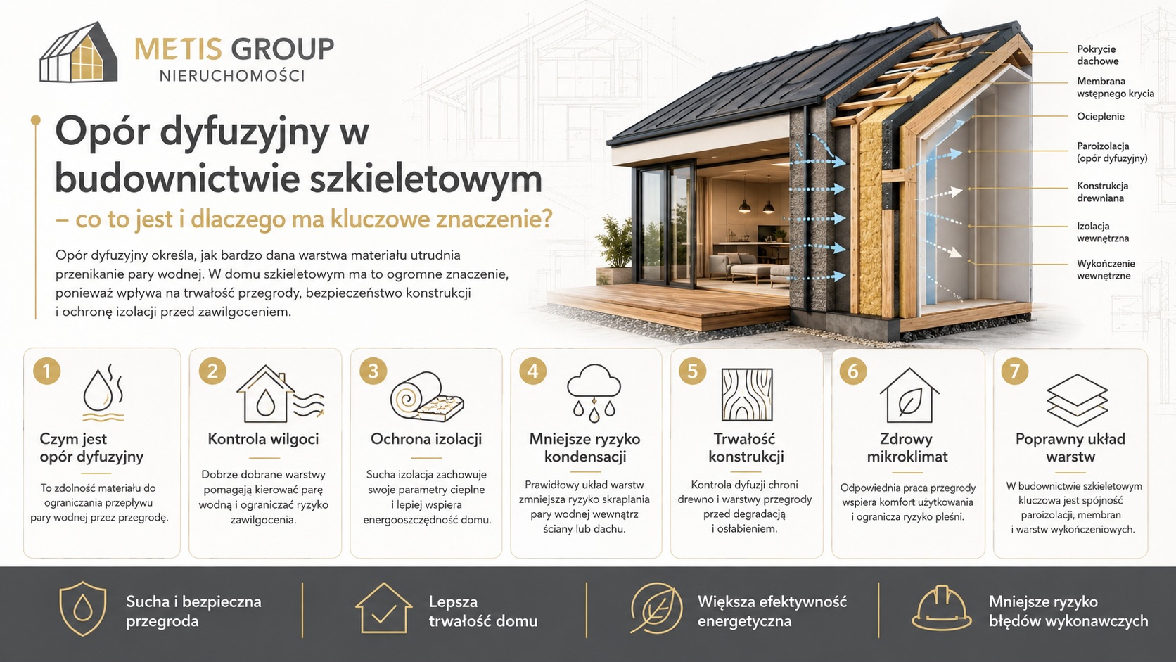 Opór dyfuzyjny w budownictwie szkieletowym – co to jest i dlaczego ma kluczowe znaczenie?