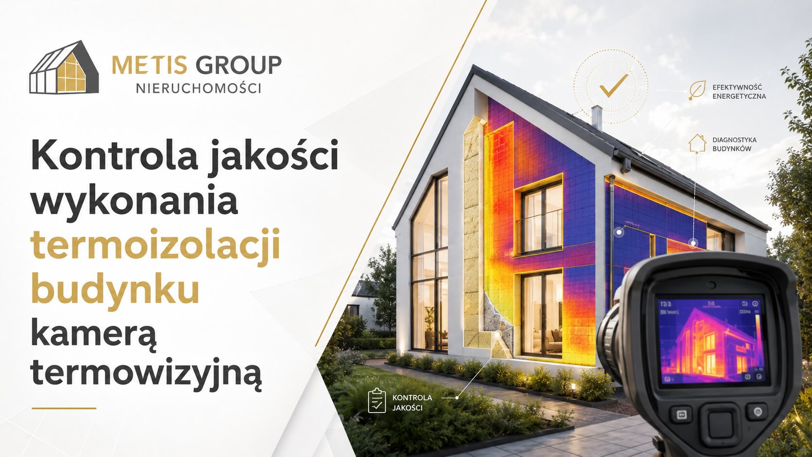 Kontrola jakości wykonania termoizolacji budynku kamerą termowizyjną