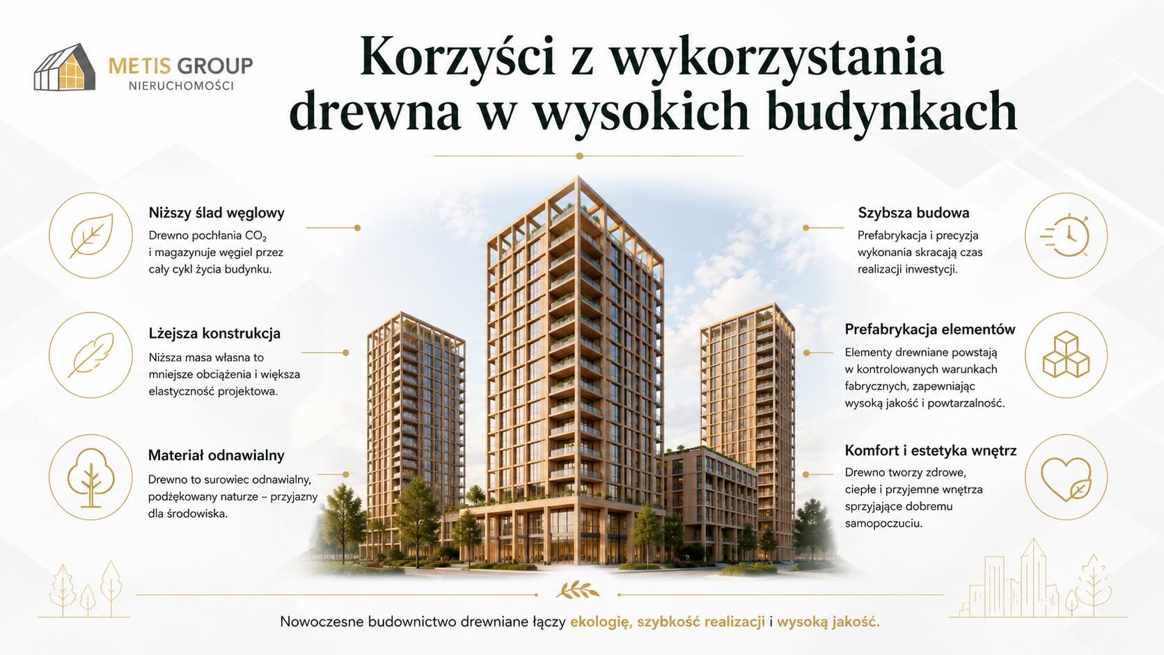 Korzyści z wykorzystania drewna w wysokich budynkach