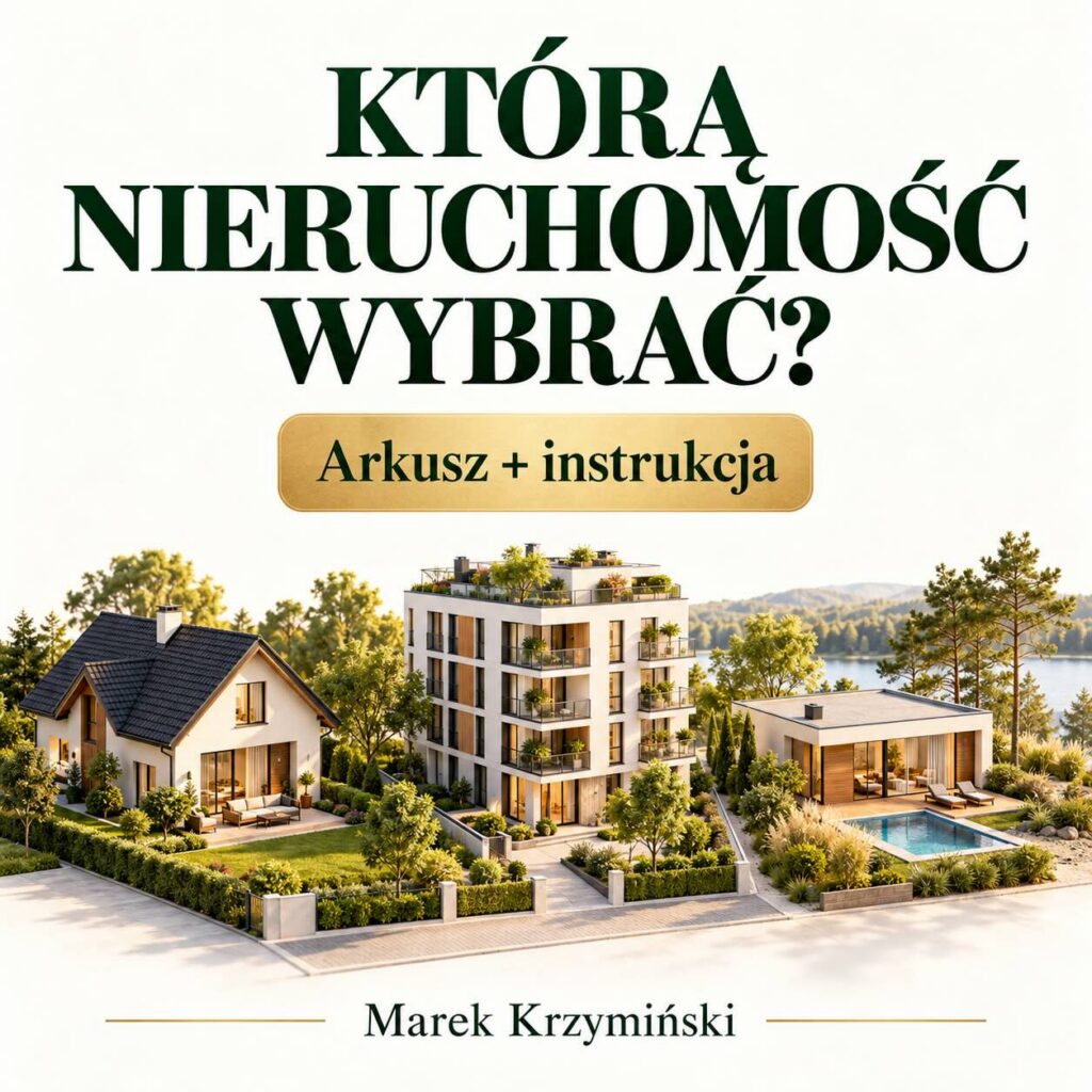 Porównanie nieruchomości — arkusz wyboru oferty