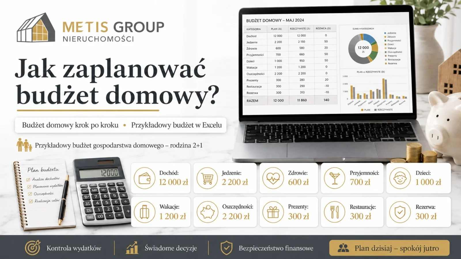 Jak zaplanować budżet domowy? Przykładowy budżet w Excelu