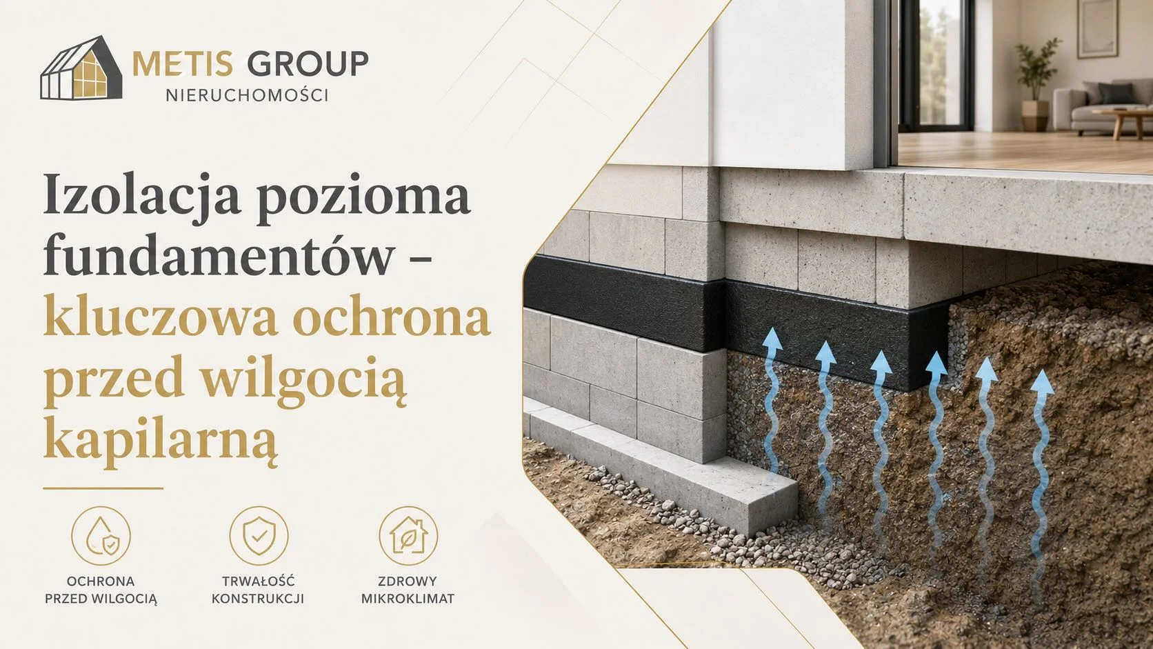 Izolacja pozioma fundamentów – kluczowa ochrona przed wilgocią kapilarną