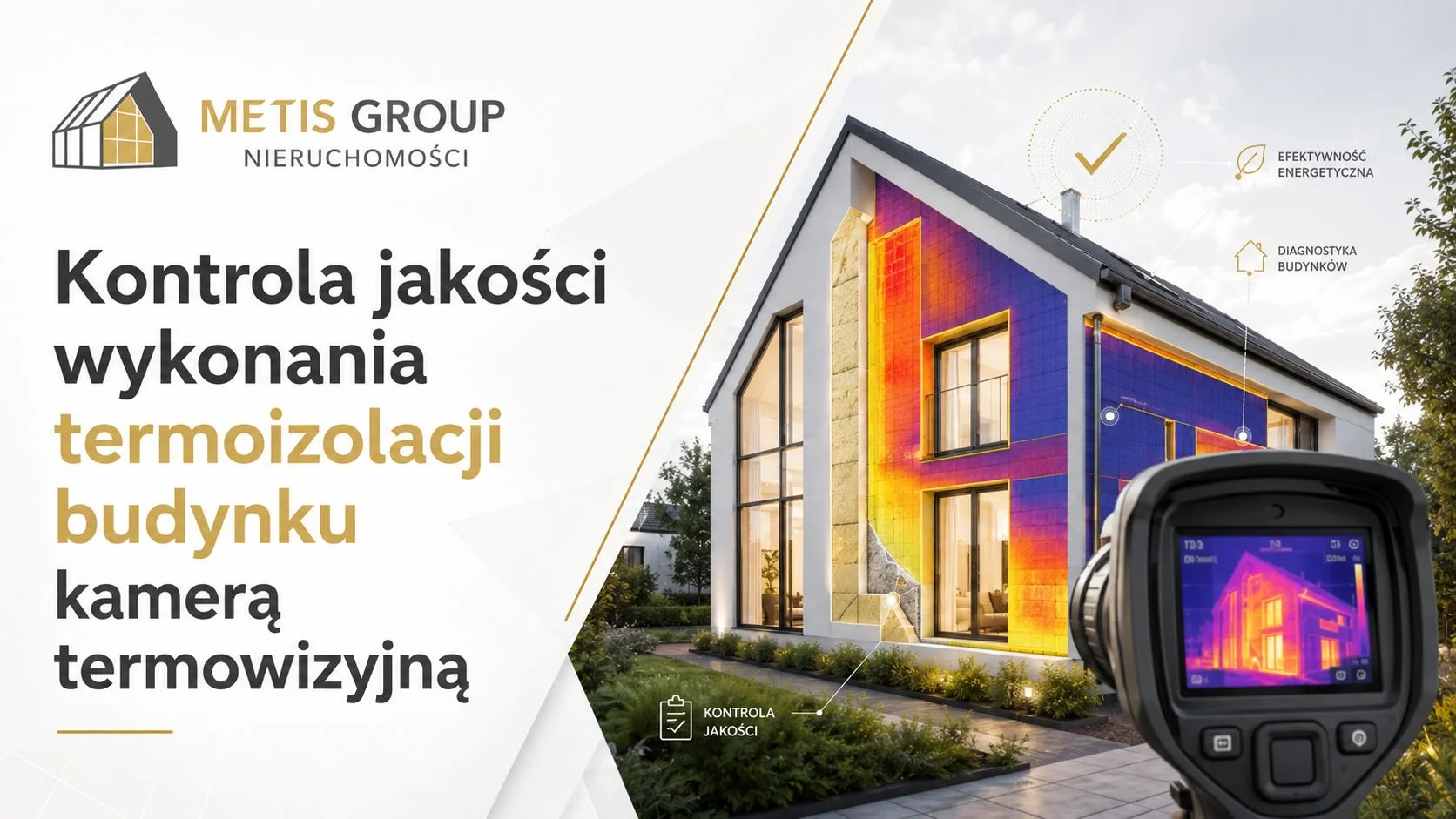 Kontrola jakości wykonania termoizolacji budynku kamerą termowizyjną